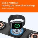 3 In 1 Portable Magsafe Wireless Charger - Orange