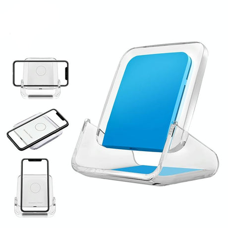 10W 3 In 1 Vertical Wireless Charger - Blue