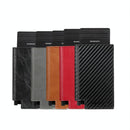 Pop-up Rfid Bifold Wallet with Card Holder - Carbon Fiber Black