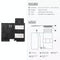 Pop-up Rfid Bifold Wallet with Card Holder - Carbon Fiber Black