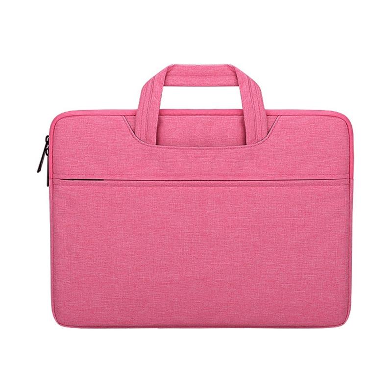 13.3 Inch Waterproof Laptop Handbag With Shock-Absorbing Capacity - Lady Pink