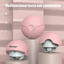 3-In-1 Fitness Yoga Massage Ball Cervical Meridian Massager - Gray