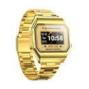Waterproof Steel Smart Watch With Colour Screen - Silver