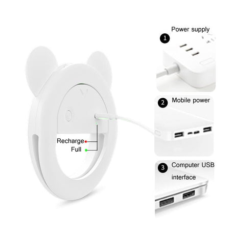 2-Pack Large-Capacity Live Video Conference Ring Light For Mobile Phone Selfies