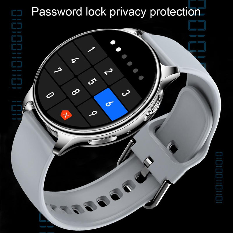 1.32 Inch Bluetooth Calling Smart Watch With Rotary Button - Silver Gray
