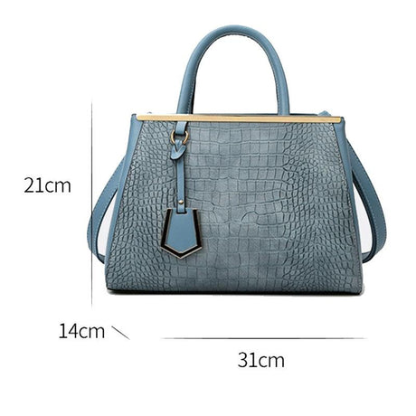 Patchwork Stone Pattern Handbag - Shoulder / Crossbody - Khaki