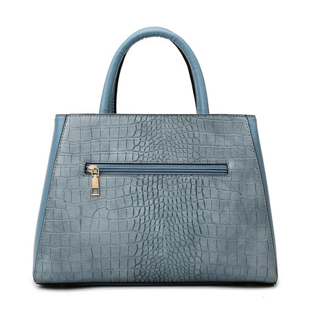 Patchwork Stone Pattern Handbag - Shoulder / Crossbody - Khaki
