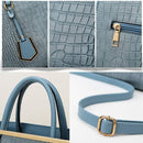 Patchwork Stone Pattern Handbag - Shoulder / Crossbody - Khaki