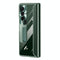 For Samsung Galaxy Z Fold4 5G Samsung Fold 4 Full Body Hinge Case - Electroplated - Green