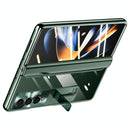 For Samsung Galaxy Z Fold4 5G Samsung Fold 4 Full Body Hinge Case - Electroplated - Green