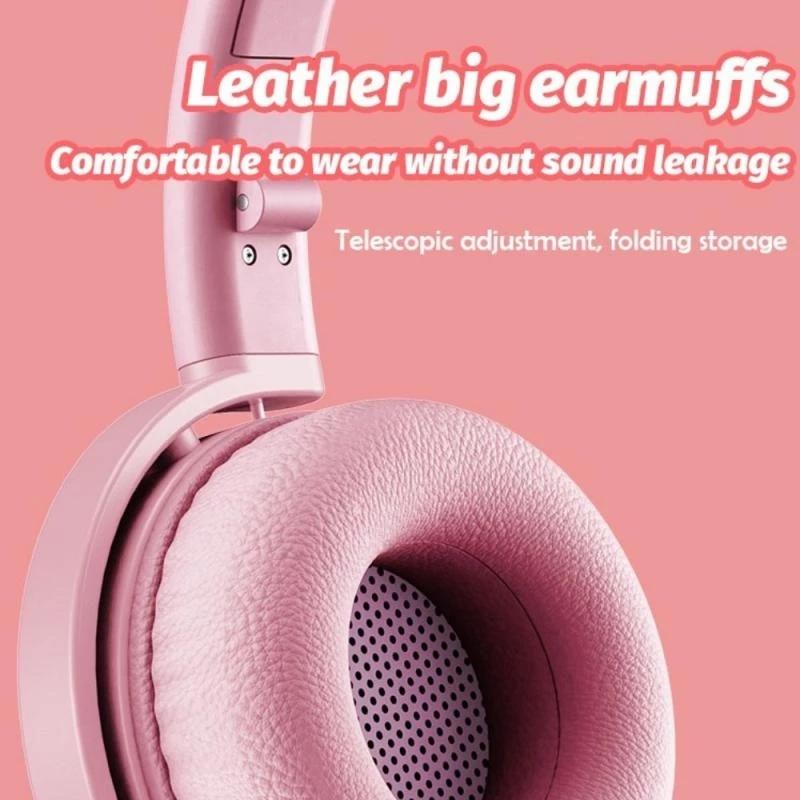 7.1 Surround Sound Cat Ear Gaming Headset With Mic - White