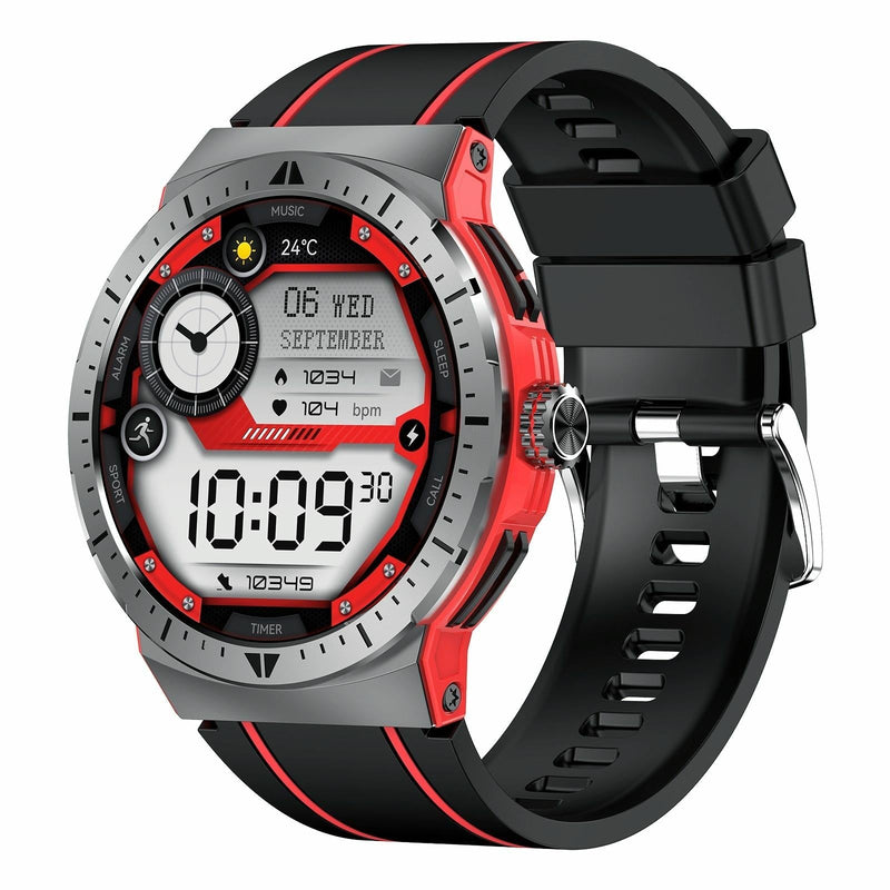 1.43 Inch Bt5.3 Ip68 Sport Smart Watch Support Bluetooth Call / Message Notification / Heart Rate / Blood Pressure Health Monitor - Blue