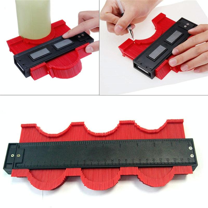 10-inch Woodworking Contour Arc Gauge Tool - Multifunctional - Green