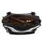 Soft Leather Geometric Handbag - Colourblock - Black