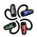 Digital Display Bluetooth Earphones - Bone Conduction Stereo - Green