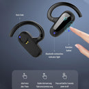 Digital Display Bluetooth Earphones - Bone Conduction Stereo - Green