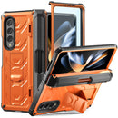 Foldable Shockproof Phone Case for Samsung Galaxy z Fold 4 / 5g - Orange