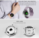 Real-Time Heart Rate Blood Pressure Monitor Multi-Sport Mode Breathing Light Smart Watch For Android Ios Phone Pink Silicone