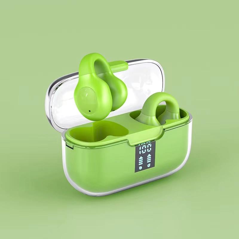Wireless Bone Conduction Earbuds with Noise Reduction - Pink