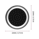 10-piece Luminous Gamepad Button Caps for Ps5 / Ps4 / Ps3 / Xbox one / 360 / Pro / Series x / s - Transparent Black Circle