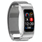 1.08 Inch Steel Band Earphone Detachable Life Waterproof Smart Watch Support Bluetooth Call - Silver