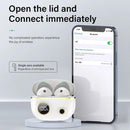 Waterproof 9d Stereo Bluetooth Earphones with Charging Case - Pink