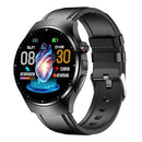1.39 Inch Ip67 Waterproof Sports Health Monitoring Smart Bluetooth Calling Watch - Black Leather