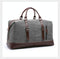 Men Leather Duffel Bag for Carry-on Travel - Black