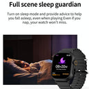 2.01 Inch Bluetooth Call Smart Watch Support Heart Rate / Blood Oxygen - Silver Grey