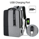 Large-Capacity Laptop Backpack With Usb Charging - Ideal For Business Commuters - Black