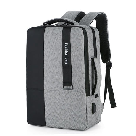 Large-Capacity Laptop Backpack With Usb Charging - Ideal For Business Commuters - Black