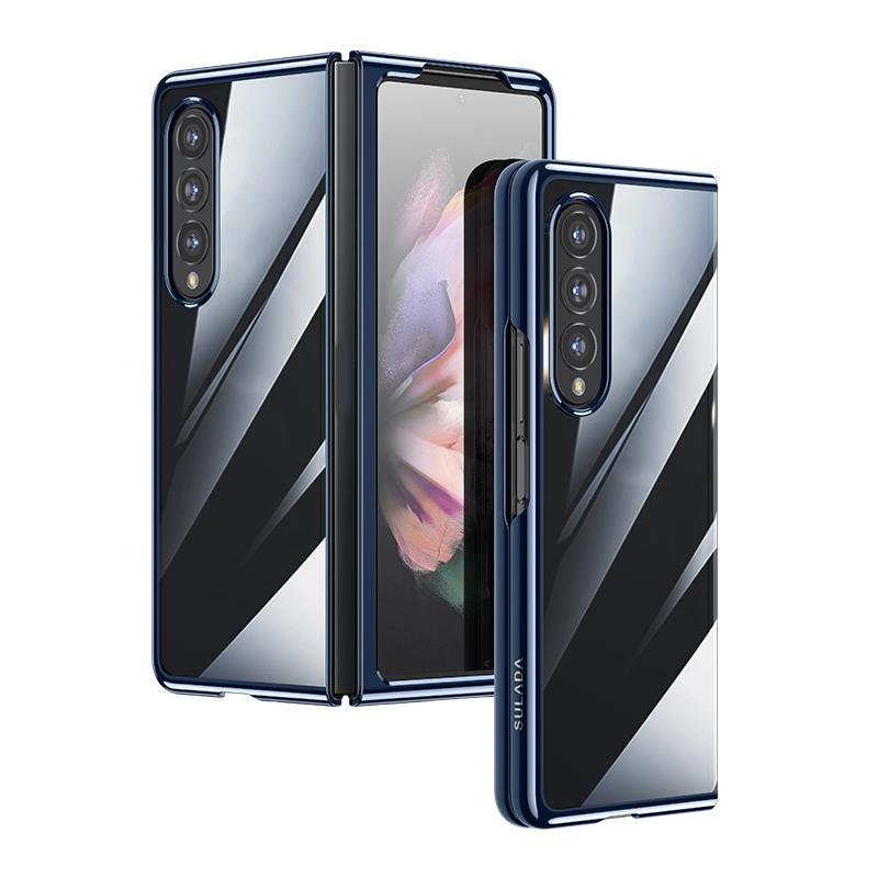 For Samsung Galaxy Z Fold4 5G Shockproof Protective Case - Silver