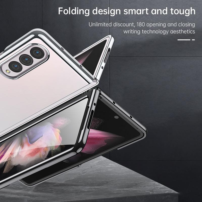 For Samsung Galaxy Z Fold4 5G Shockproof Protective Case - Silver