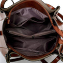 Retro Ladies Handbag - 4-In-1 Fashion Bucket Bag With Large Capacity - Black
