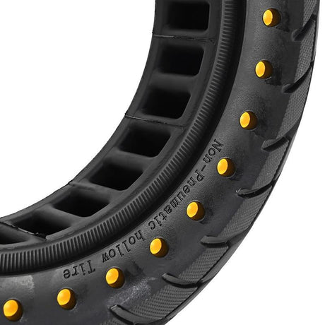 10x2.5 Inflatable Honeycomb Solid Run-flat Tire for Electric Scooter - Blue - 44Mm Slot Red