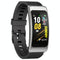 1.14 Inch Silicone Band Earphone Detachable Life Waterproof Smart Watch Support Bluetooth Call - Black Silver