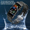 1.14 Inch Silicone Band Earphone Detachable Life Waterproof Smart Watch Support Bluetooth Call - Black Silver