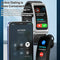 1.14 Inch Silicone Band Earphone Detachable Life Waterproof Smart Watch Support Bluetooth Call - Black Silver