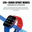 1.8 Inch Tft Screen Bluetooth Smart Watch Support Heart Rate Monitoring & 100+ Sports Modes - Gold