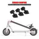 3-piece Shockproof Rubber Dampers for Xiaomi M365 Scooter - Red