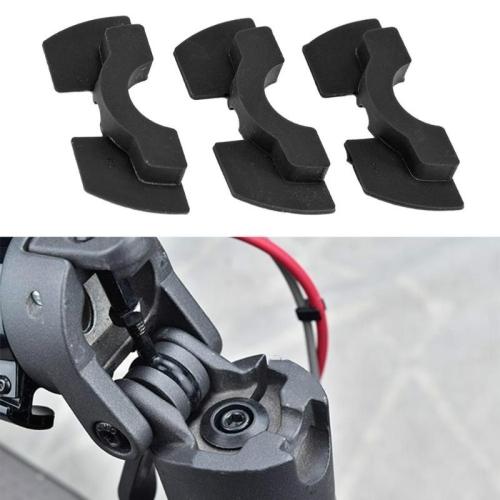 3-piece Shockproof Rubber Dampers for Xiaomi M365 Scooter - Red