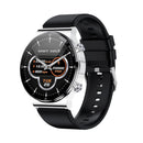 1.32 Inch Heart Rate Sleep Monitoring Smart Watch - Black Leather