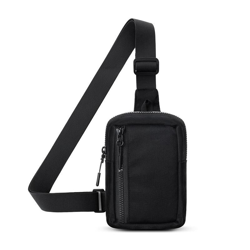 Crossbody Chest Pack For Outdoor Sports Unisex Cell Phone Bag - White