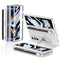 For Samsung Galaxy Z Fold4 5G Foldable Magnetic Flip Case With Holder & Pen Slot - Gkk - Silver