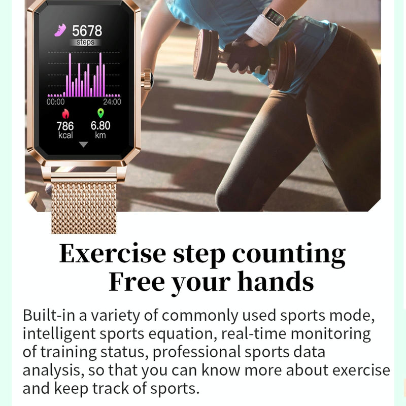 1.13 Inch Women's Smart Watch With Colour Screen & Health Tracking