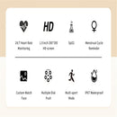 Smart Silicone Screen Watch - Silver