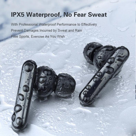 Mini Touch Control Tws Wireless Earphones with Mic & Charger Box - Green