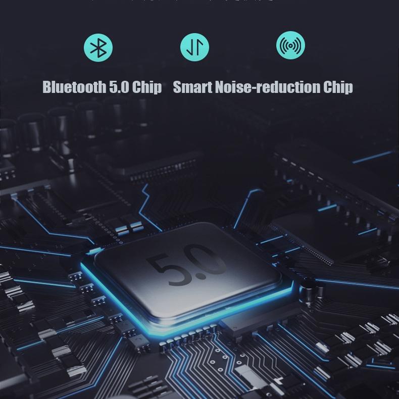 Mini Touch Control Tws Wireless Earphones with Mic & Charger Box - Green