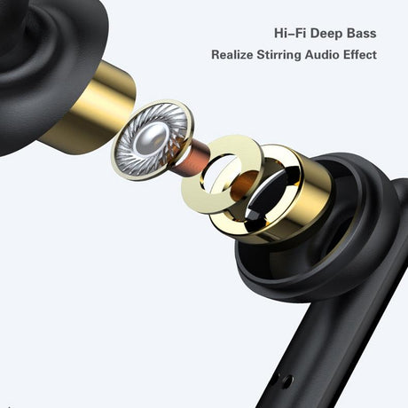 Mini Touch Control Tws Wireless Earphones with Mic & Charger Box - Green