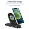 3 In 1 Foldable Wireless Charger For Smart Devices - White